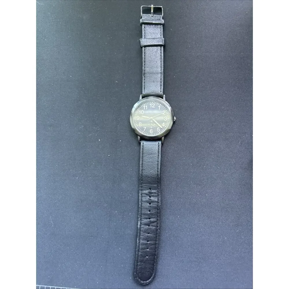 Black Case Dial And Band Men’s Quartz Watch